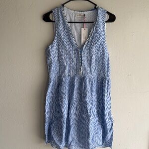 Vineyard Vines Blue Chevron Mini Dress